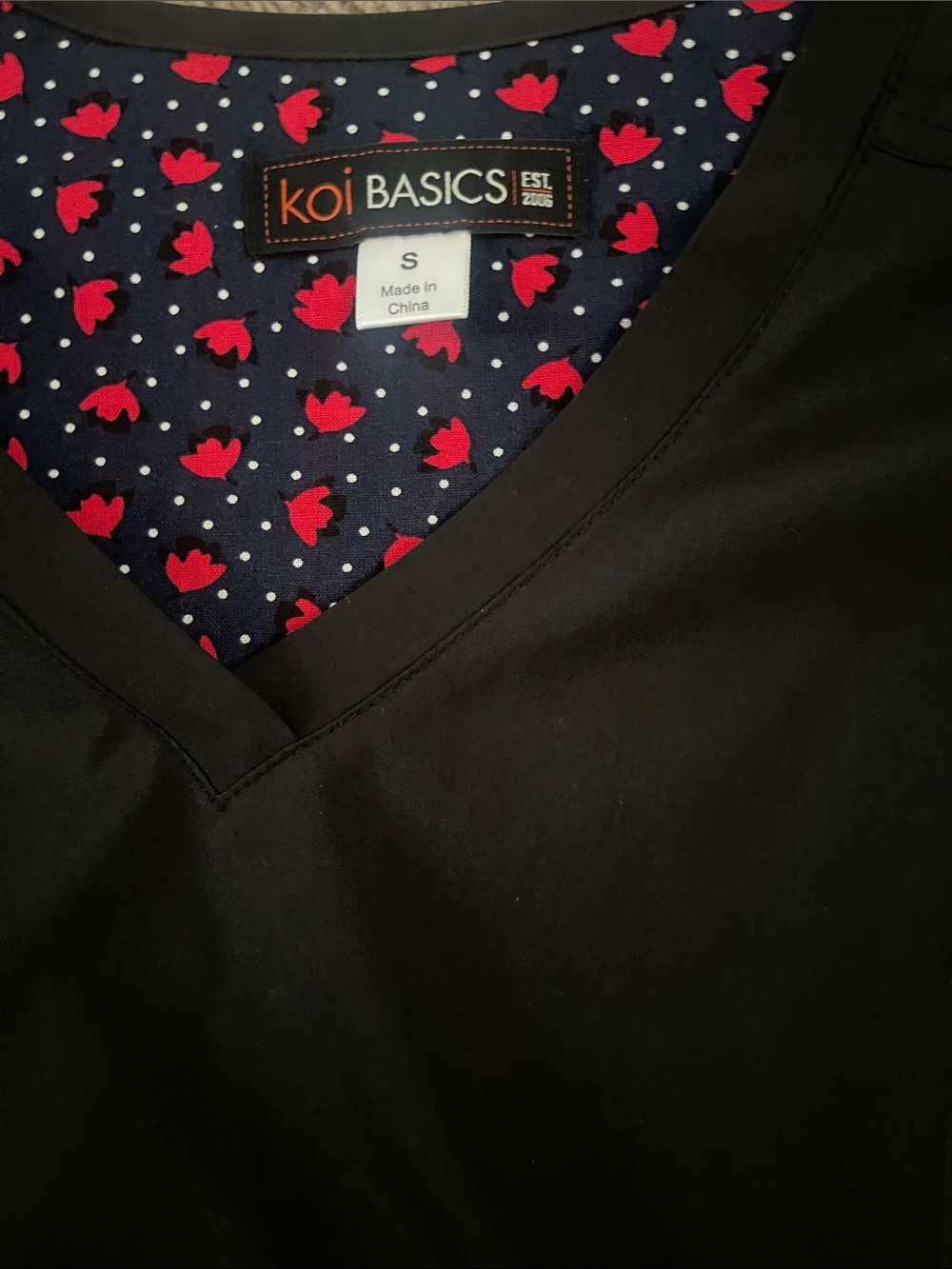 Koi Women's Black Scrub Top & Pants Set New! Size Small - Picture 2 of 6